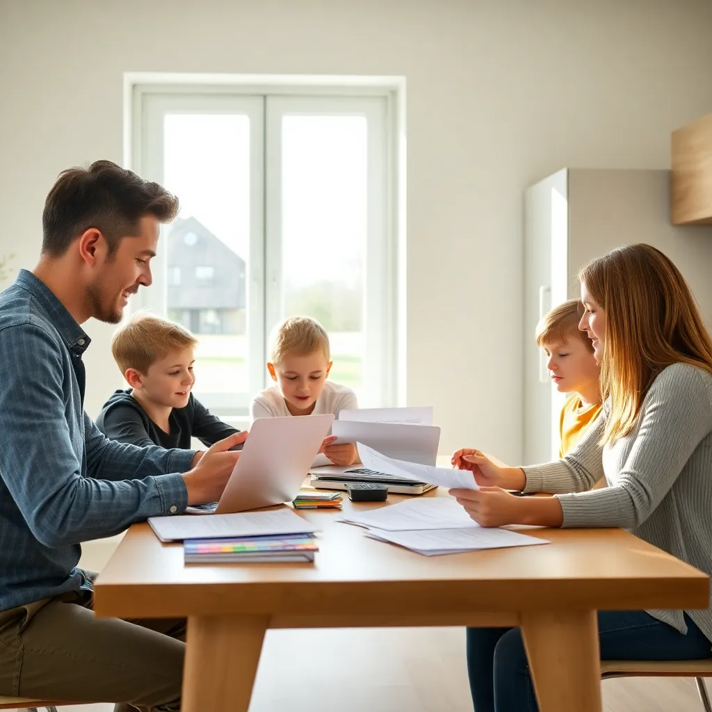 Persoon die tevreden financiële resultaten bekijkt op computer