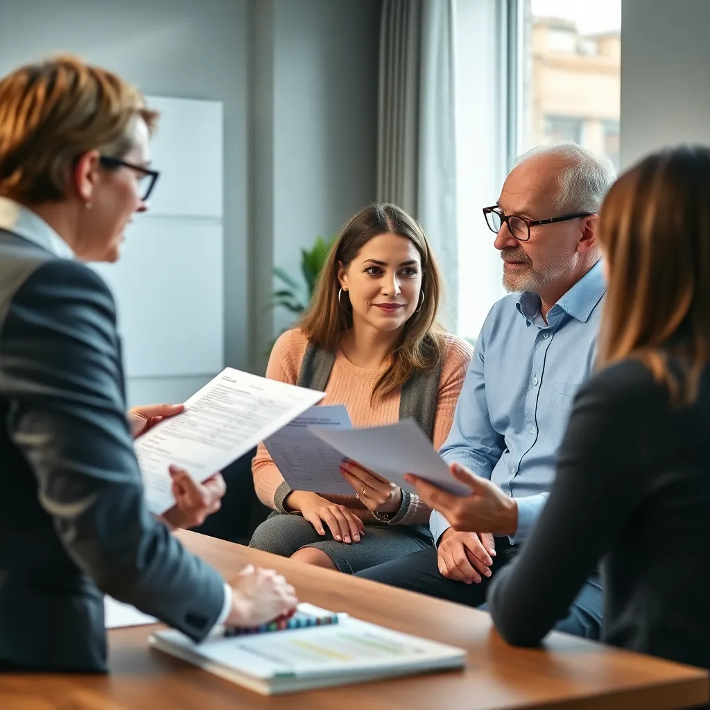 Persoon bekijkt huizenmarkt op tablet met hypotheekberekeningen