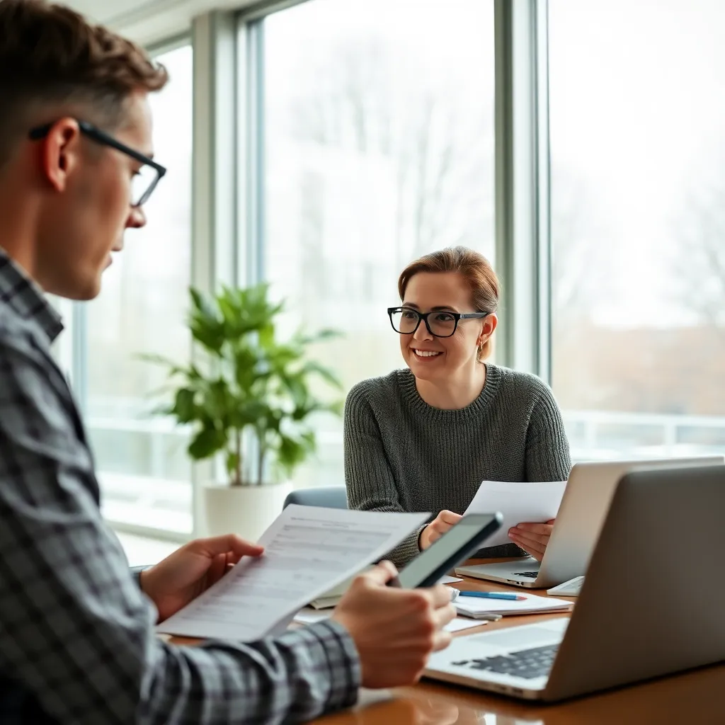Nederlandse familie die samen hun maandbudget plant aan de keukentafel
